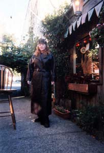 brown trench coat 300p